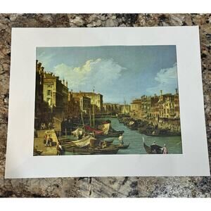 Painting No. 24 The Grand Canal Near the Rialto Bridge Venice by Canaletto